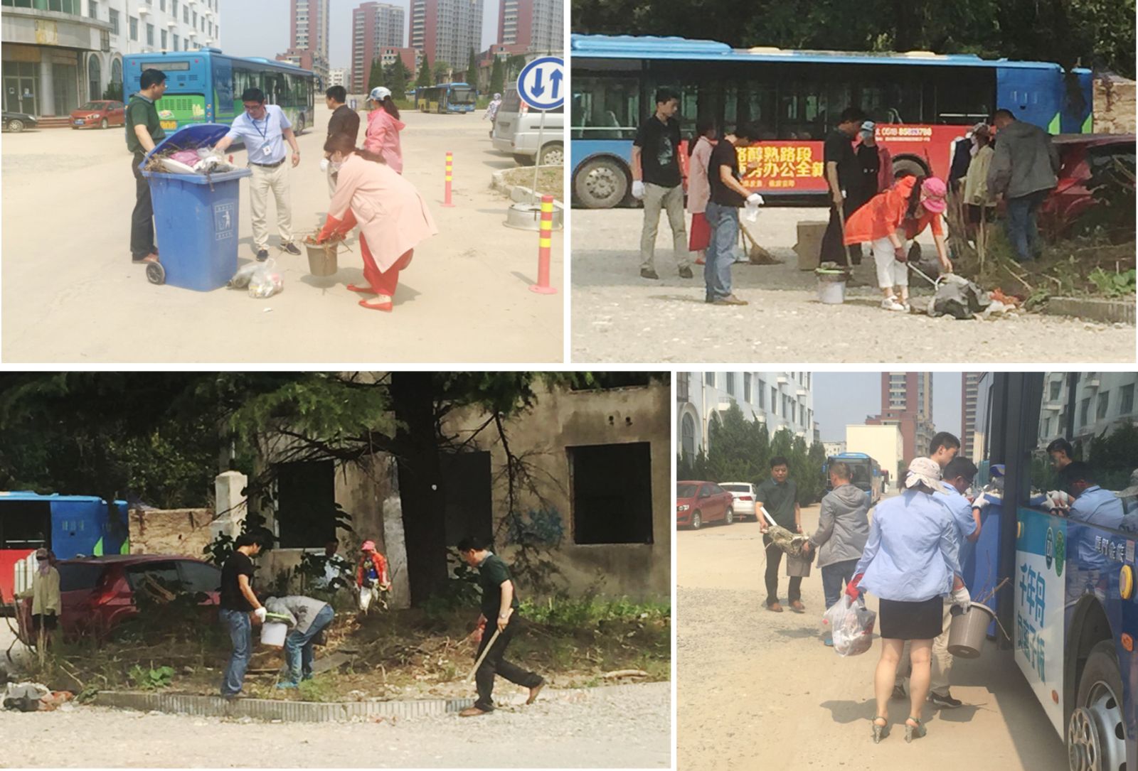 公交新浦公司黨支部開展“迎七一，共創(chuàng)國家衛(wèi)生城市”活動(dòng)